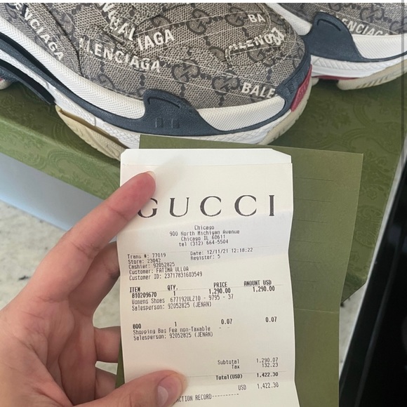 Gucci x Balenciaga the Hacker Project Triple S sneaker Beige - Picture 2 of 8